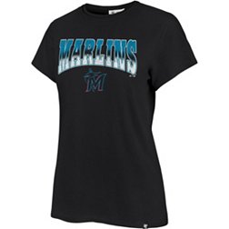 '47 Women's Miami Marlins Black Undertone Franklin T-Shirt