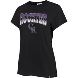 '47 Women's Colorado Rockies Black Undertone Franklin T-Shirt