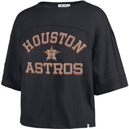 '47 Women's Houston Astros Blue Moon Cropped T-Shirt