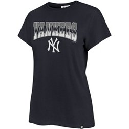  New York Yankees Women's Ballpark Distressed V-Neck T-Shirt :  Sports & Outdoors