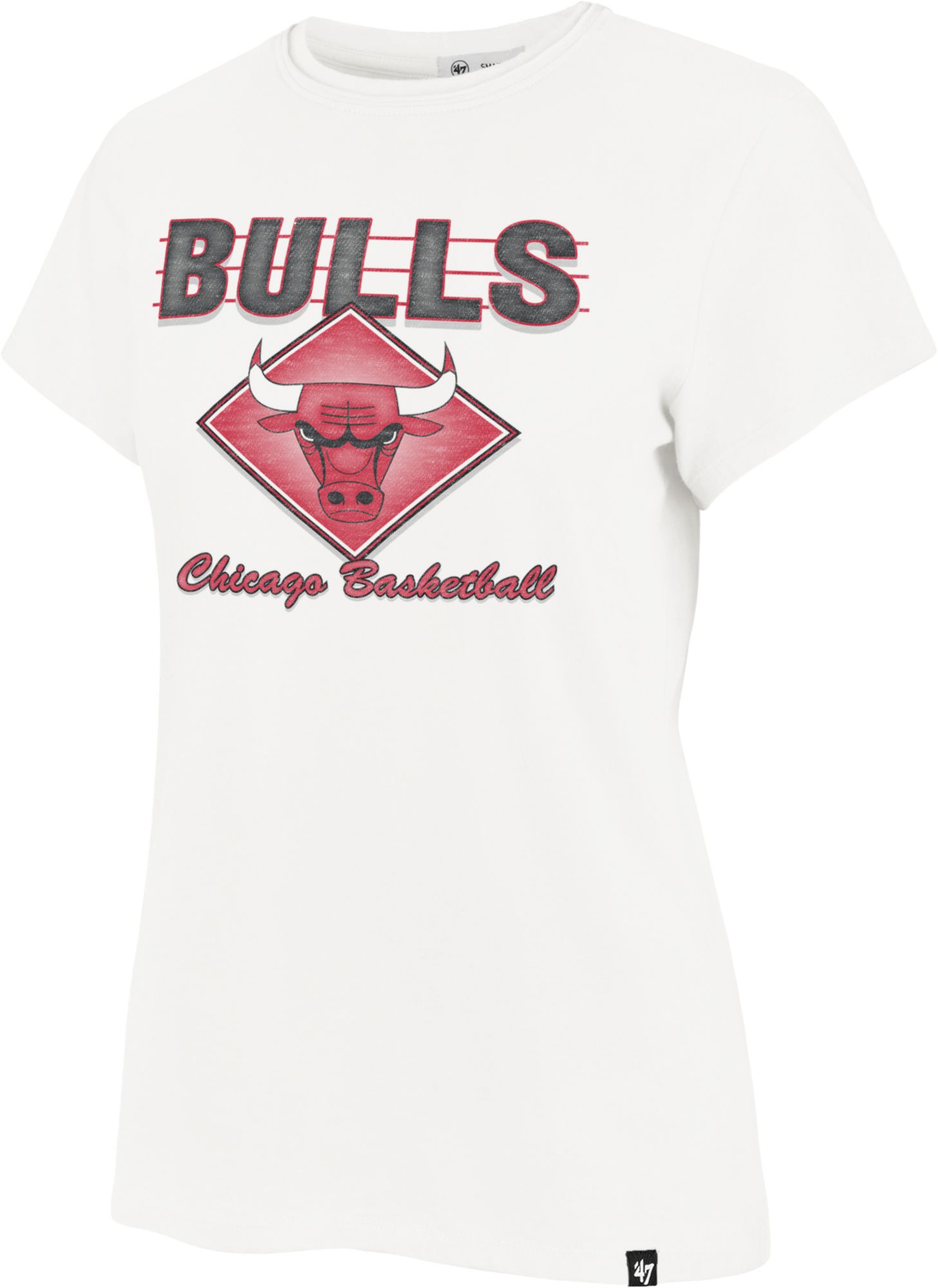 '47 Women's Chicago Bulls White We Have Heart Frankie T-Shirt
