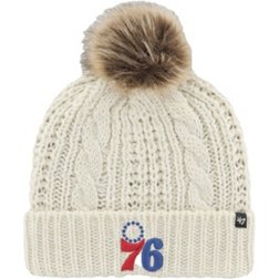 '47 Brand Women's Philadelphia 76ers White Meeko Knit Hat