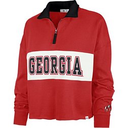 ‘47 Women's Georgia Bulldogs Red Remi 1/4 Zip Pullover