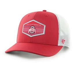 '47 Men's Ohio State Buckeyes Red Burgess Trucker Adjustable Hat