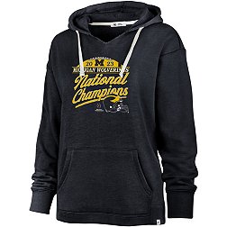 ‘47 Women's 2023 College Football National Champions Michigan Wolverines Kennedy Pullover Hoodie