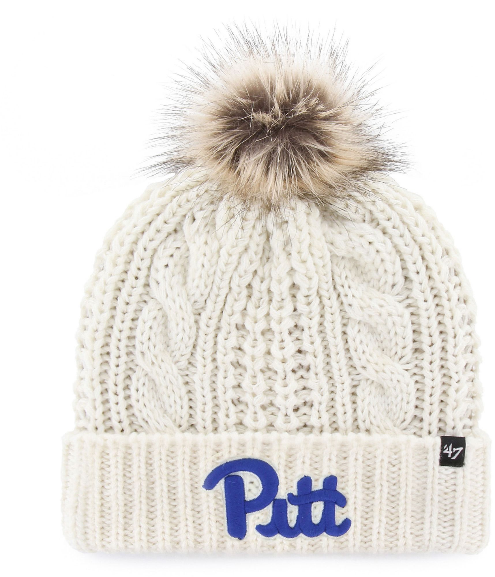 ‘47 Women's Pitt Panthers White Meeko Knit Beanie