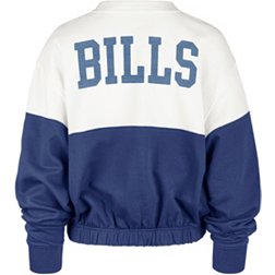 '47 Women's Buffalo Bills Color Block Bonita Sandstone Crew Sweatshirt