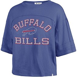 '47 Women's Buffalo Bills Royal Half-Moon Crop T-Shirt