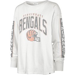 '47 Women's Cincinnati Bengals Tomcat White Long Sleeve T-Shirt