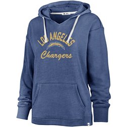 '47 Women's Los Angeles Chargers Wrap Up Blue Hoodie