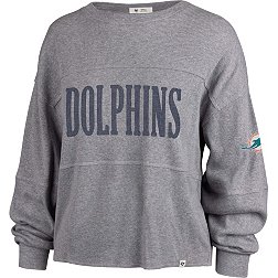 '47 Women's Miami Dolphins Jada Grey Long Sleeve T-Shirt