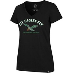 '47 Women's Philadelphia Eagles Legacy Black T-Shirt
