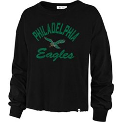 Womens Philadelphia Eagles Grey Static Notch Long Sleeve T Shirt