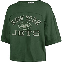 '47 Women's New York Jets Green Half-Moon Crop T-Shirt