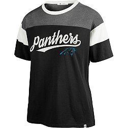 '47 Women's Carolina Panthers Breezy Black T-Shirt