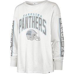 '47 Women's Carolina Panthers Tomcat White Long Sleeve T-Shirt