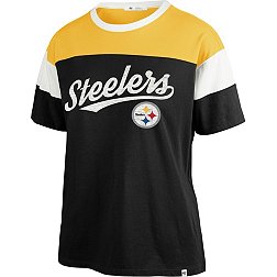 '47 Women's Pittsburgh Steelers Breezy Black T-Shirt
