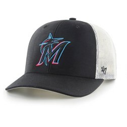 '47 Youth Miami Marlins Black Trucker Hat