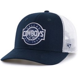 '47 Youth Dallas Cowboys Scramble Navy Adjustable Trucker Hat