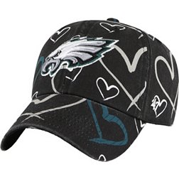 '47 Youth Philadelphia Eagles Adore Clean Up Black Adjustable Hat