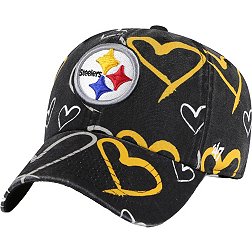 '47 Youth Pittsburgh Steelers Adore Clean Up Black Adjustable Hat