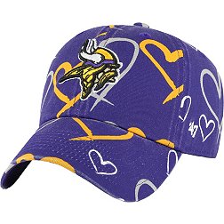 '47 Youth Minnesota Vikings Adore Clean Up Purple Adjustable Hat