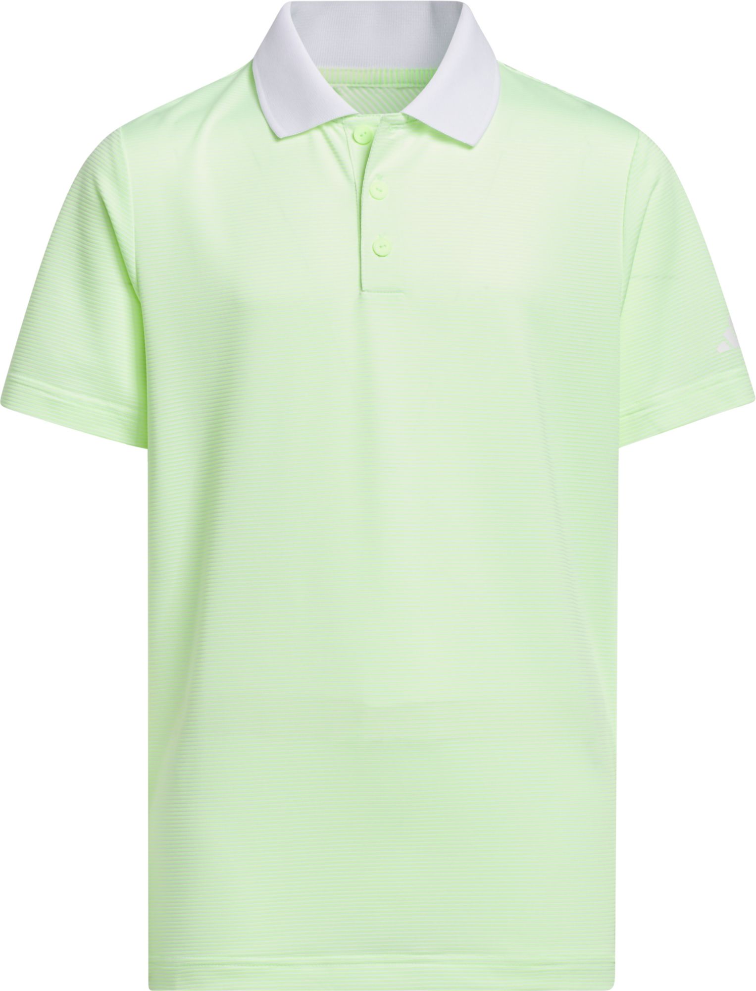 adidas Boys' Striped Short Sleeve Golf Polo