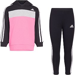 Adidas Toddler Girls' Color Block French Terry Pullover & Legging Set