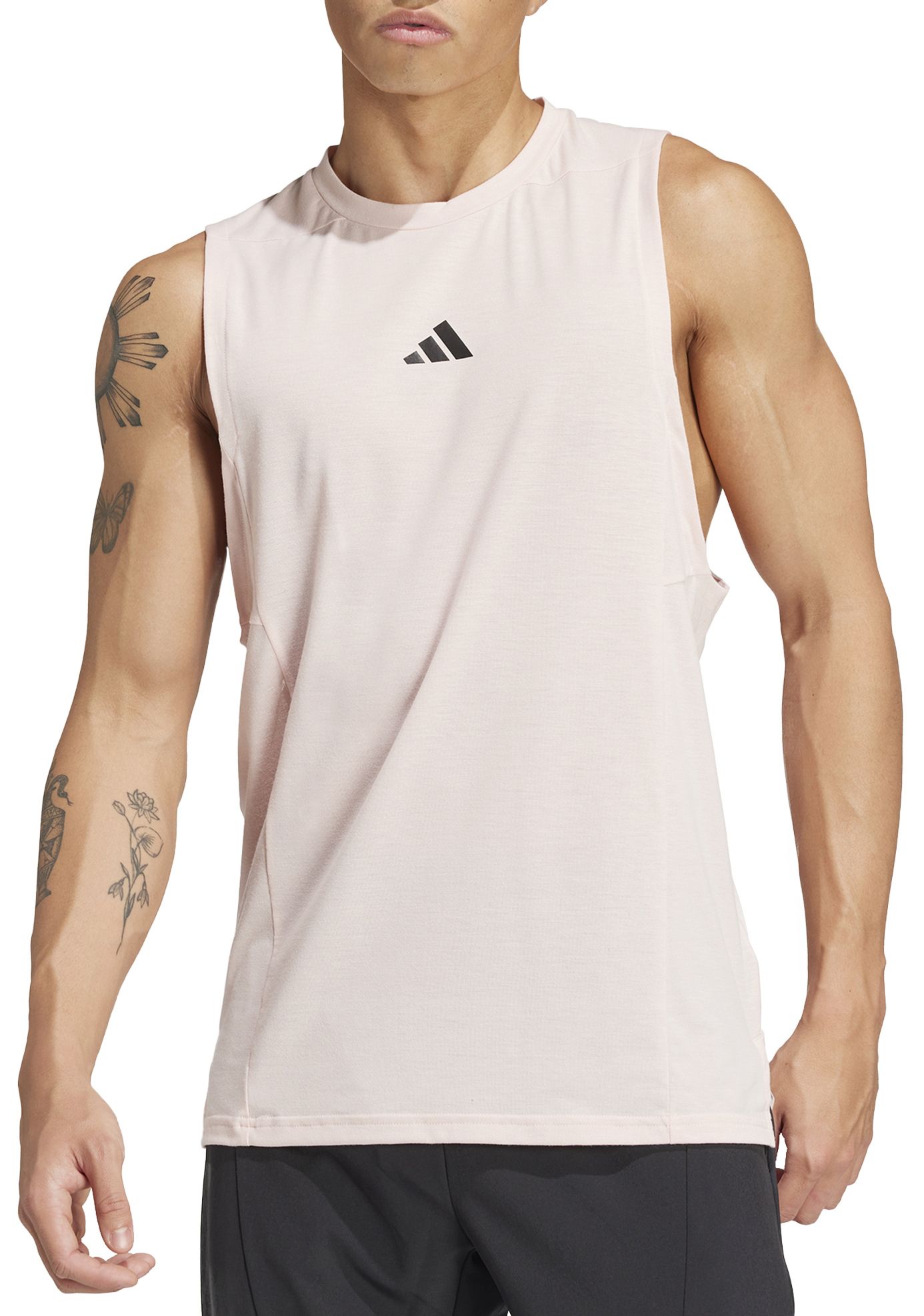 adidas Men's Designed For Training Workout Tank Top - Pink