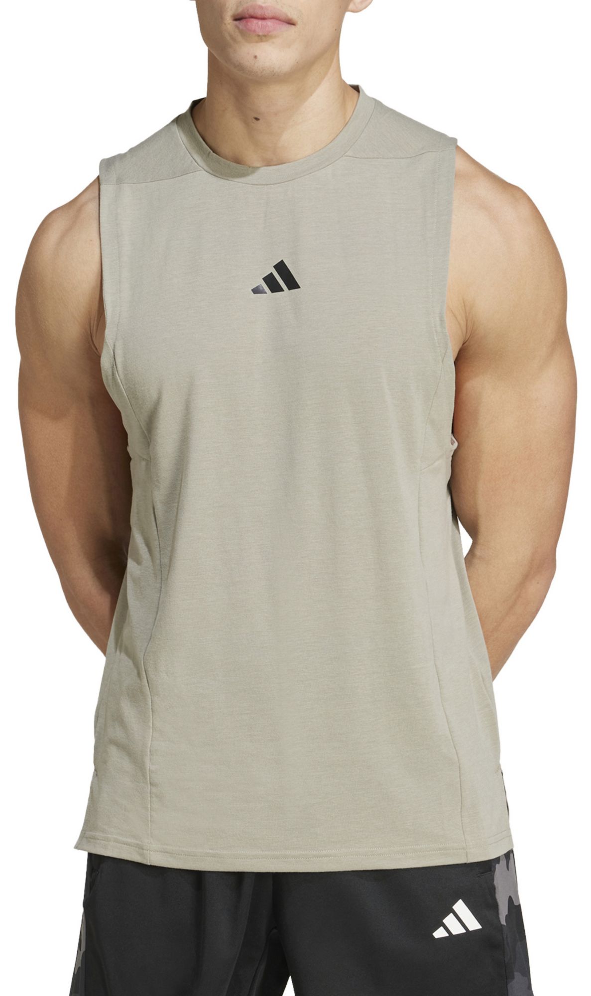 adidas Men's Designed For Training Workout Tank Top - Green