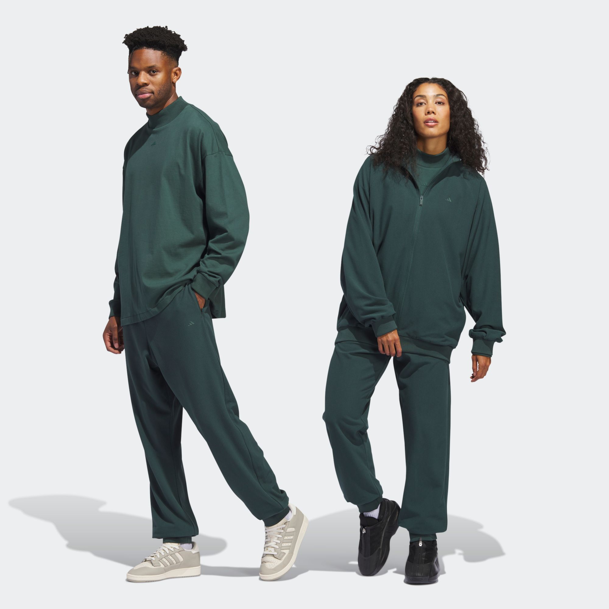 khaki green adidas tracksuit bottoms