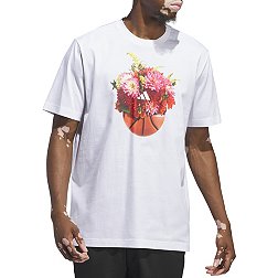 adidas Men's Floral Hoops Short Sleeve Graphic T-Shirt