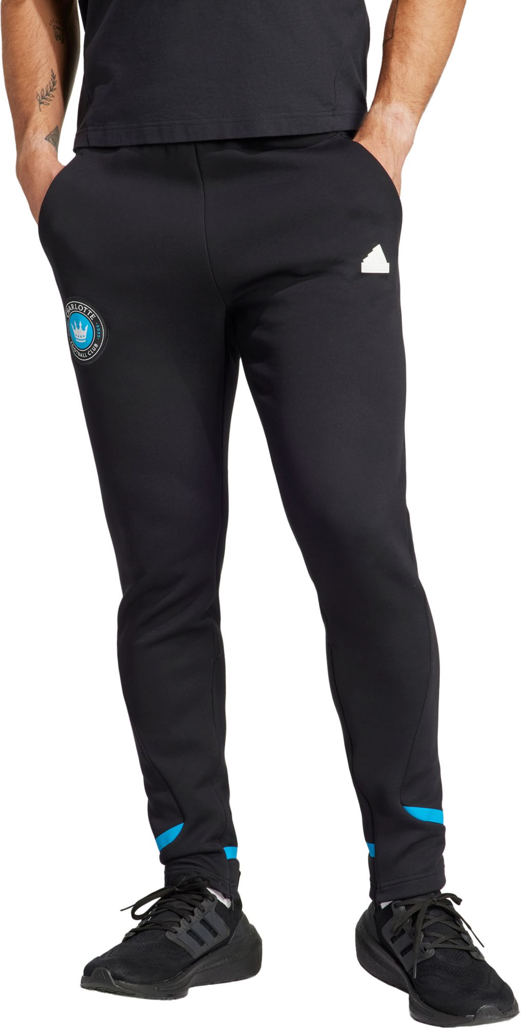 adidas Adult Charlotte FC 2024 Travel Black Pants