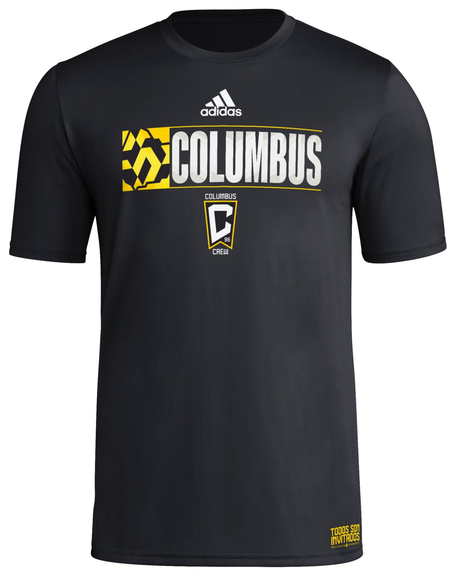 adidas Adult Columbus Crew 2024 Jersey Hook Black T-Shirt