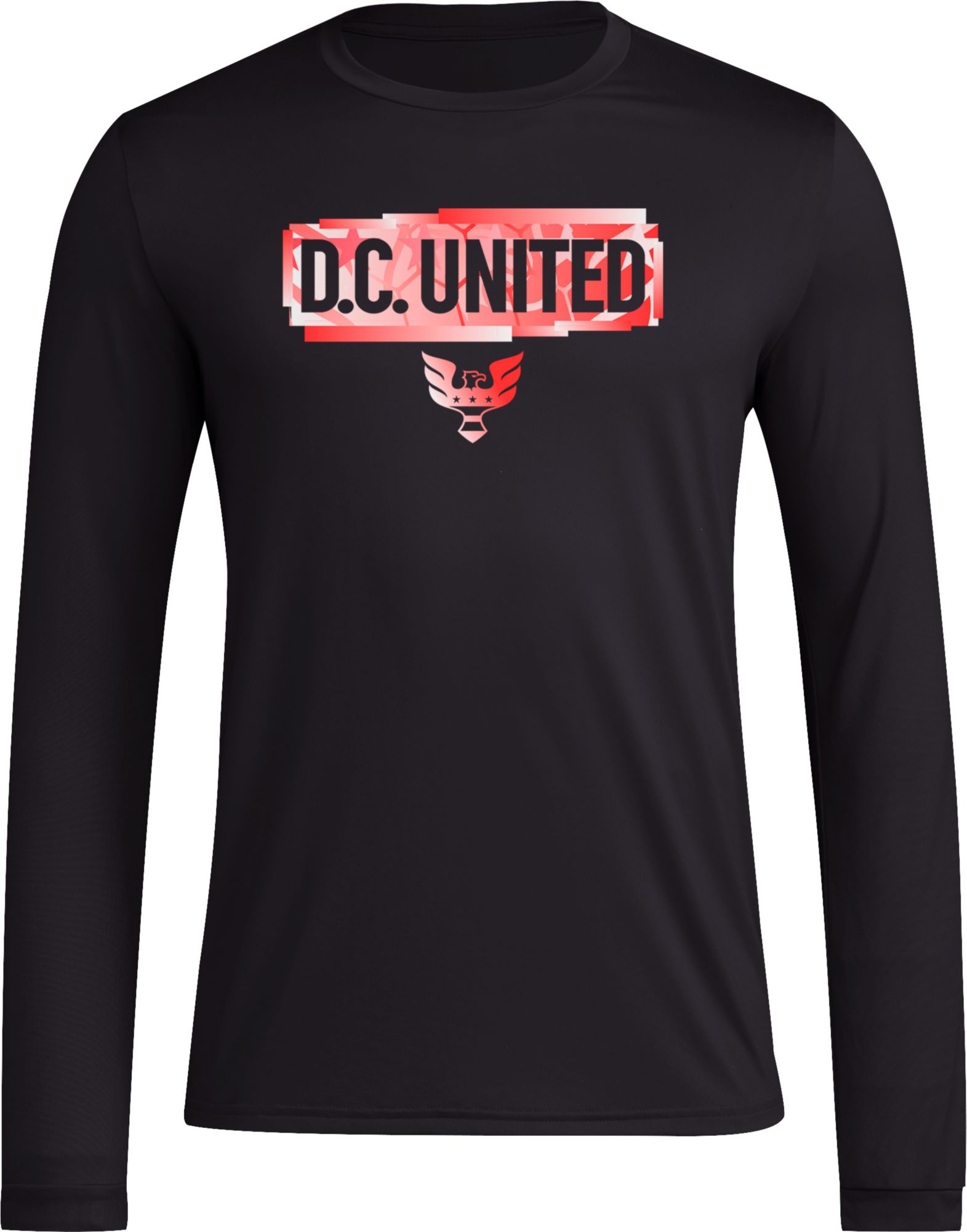 adidas Adult D.C. United 2024 Local Pop Black Long Sleeve Shirt