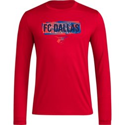 adidas Adult FC Dallas 2024 Local Pop Red Long Sleeve Shirt