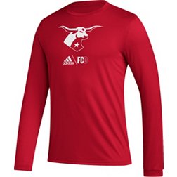 adidas FC Dallas Club Icon Red Long Sleeve Shirt
