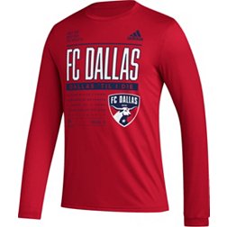 adidas FC Dallas DNA Red Long Sleeve Shirt
