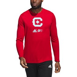 adidas Chicago Fire Club Icon Red Long Sleeve Shirt