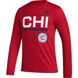 adidas Chicago Fire DNA Red Long Sleeve Shirt