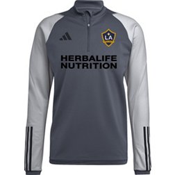 adidas Los Angeles Galaxy 2023 Grey Training Quarter-Zip Pullover Shirt