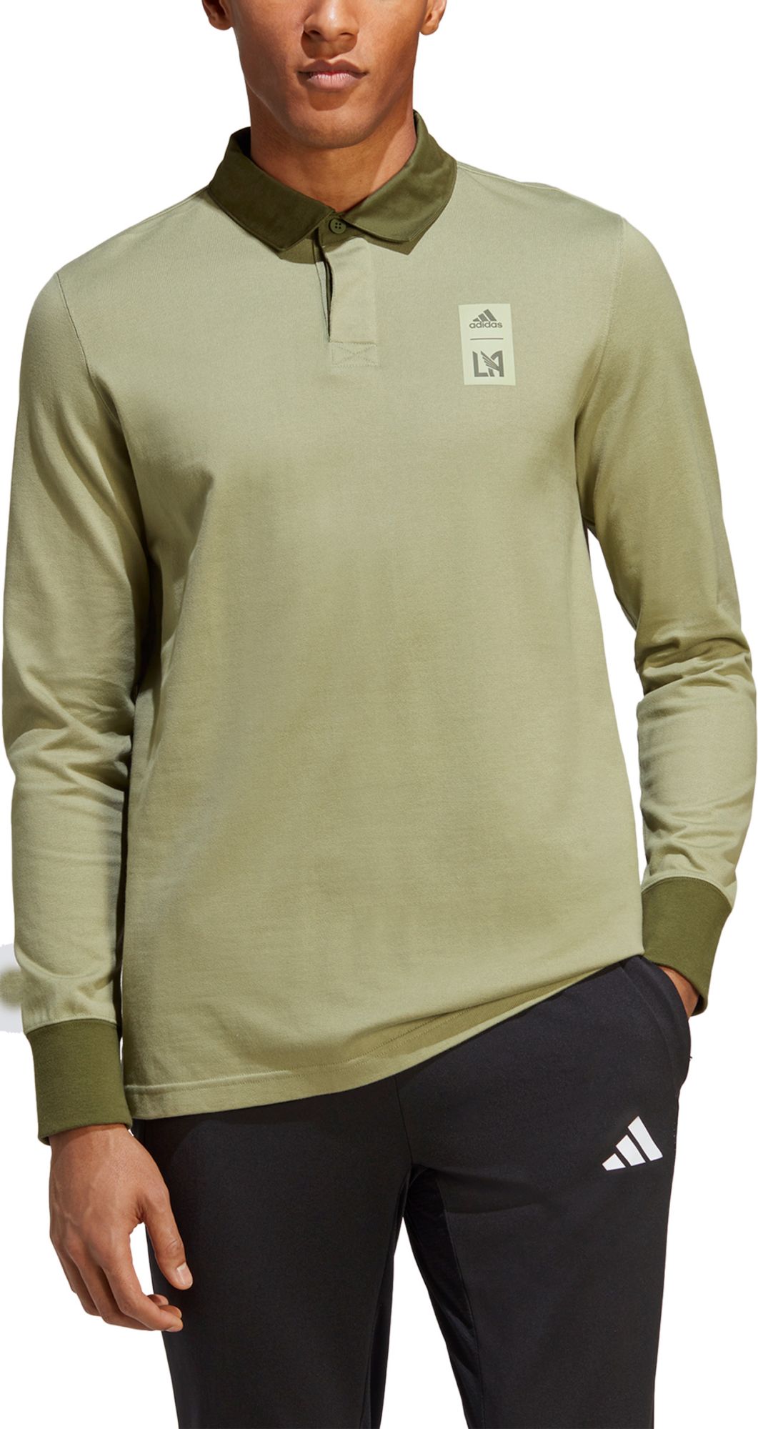 adidas Los Angeles FC '23 Green Travel Polo