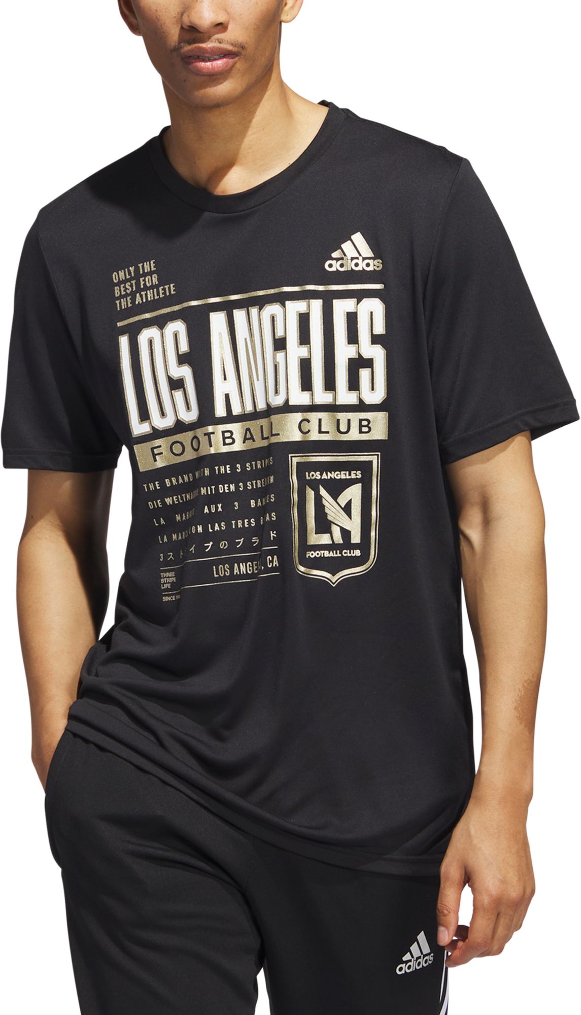 adidas Los Angeles FC DNA Black T-Shirt