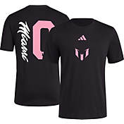 adidas Adult Inter Miami CF Lionel Messi #10 Black T-Shirt adidas Adult Inter Miami CF Lionel Messi #10 Black T-Shirt