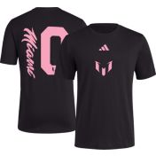adidas Adult Inter Miami CF Lionel Messi #10 Black T-Shirt