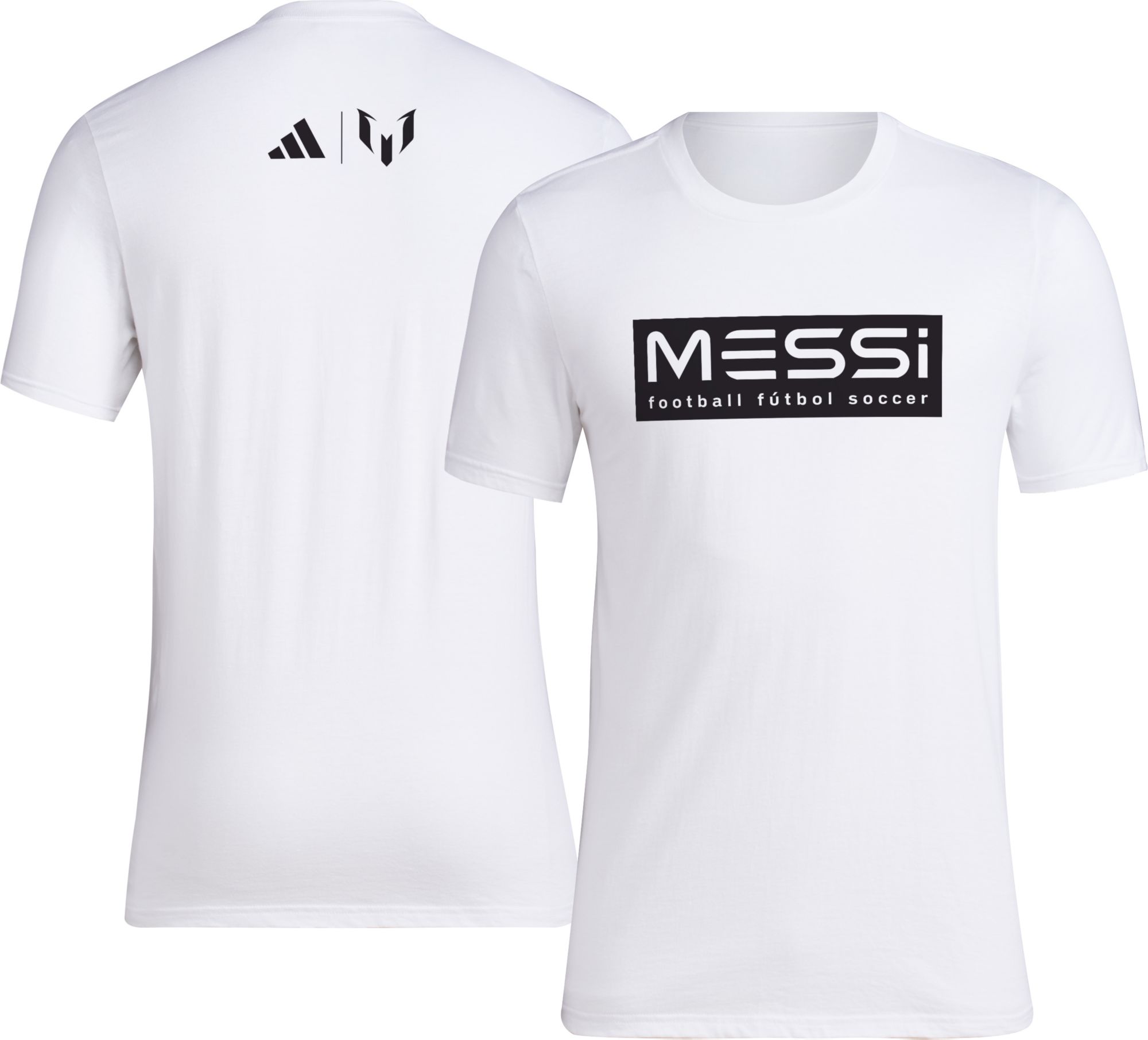 adidas Adult Miami Simply Messi White T-Shirt