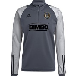 adidas Philadelphia Union 2023 Grey Training Quarter-Zip Pullover Shirt