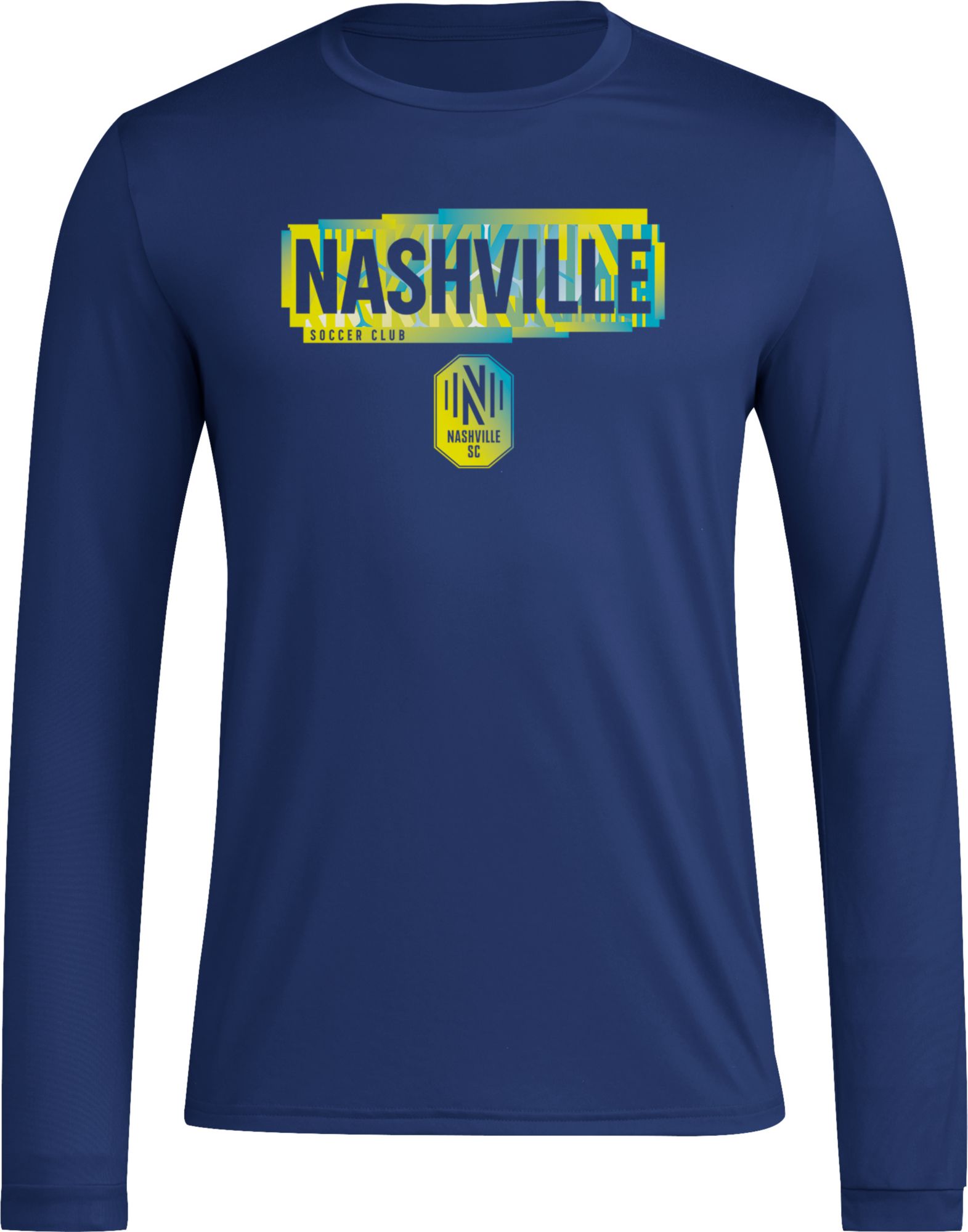 adidas Adult Nashville SC 2024 Local Pop Navy Long Sleeve Shirt