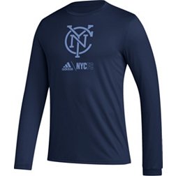 adidas New York City FC Club Icon Navy Long Sleeve Shirt