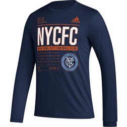 adidas New York City FC DNA Navy Long Sleeve Shirt